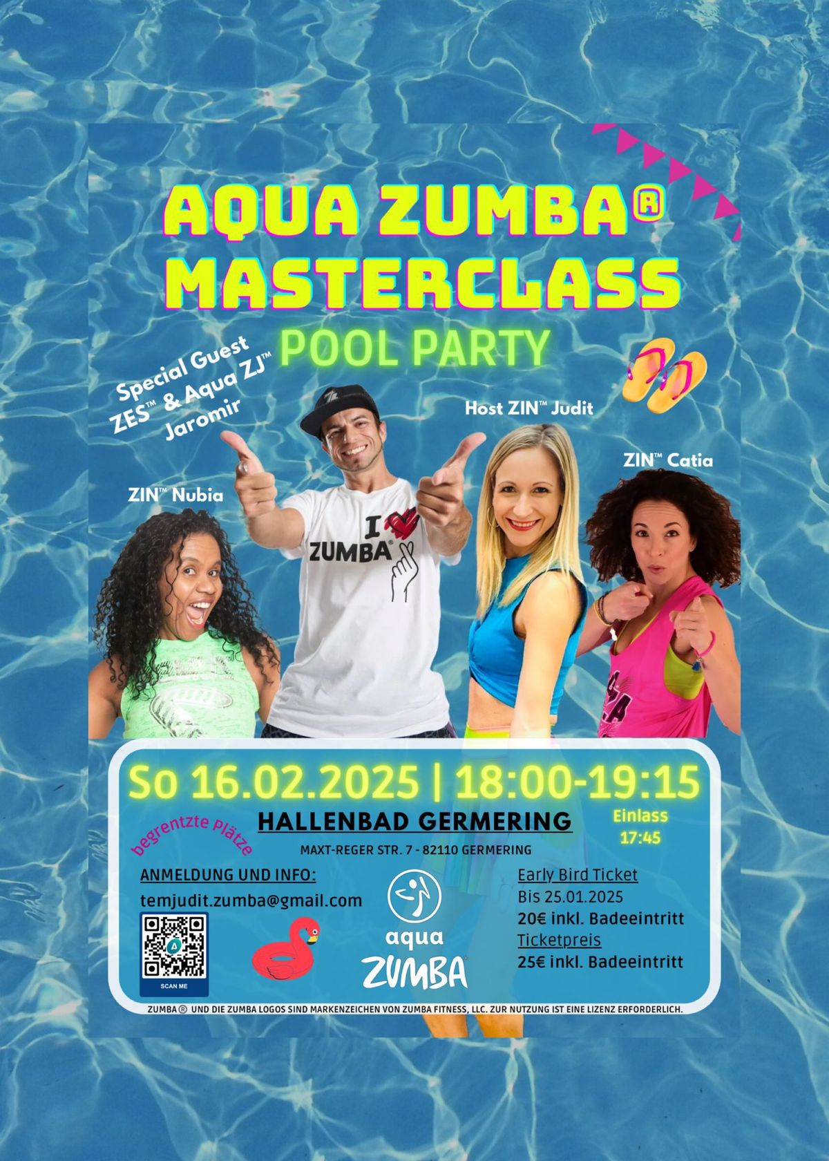 Aqua Zumba Masterclass\/Pool Party