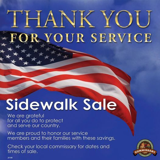 Fort Eustis Commissary Sidewalk Sale