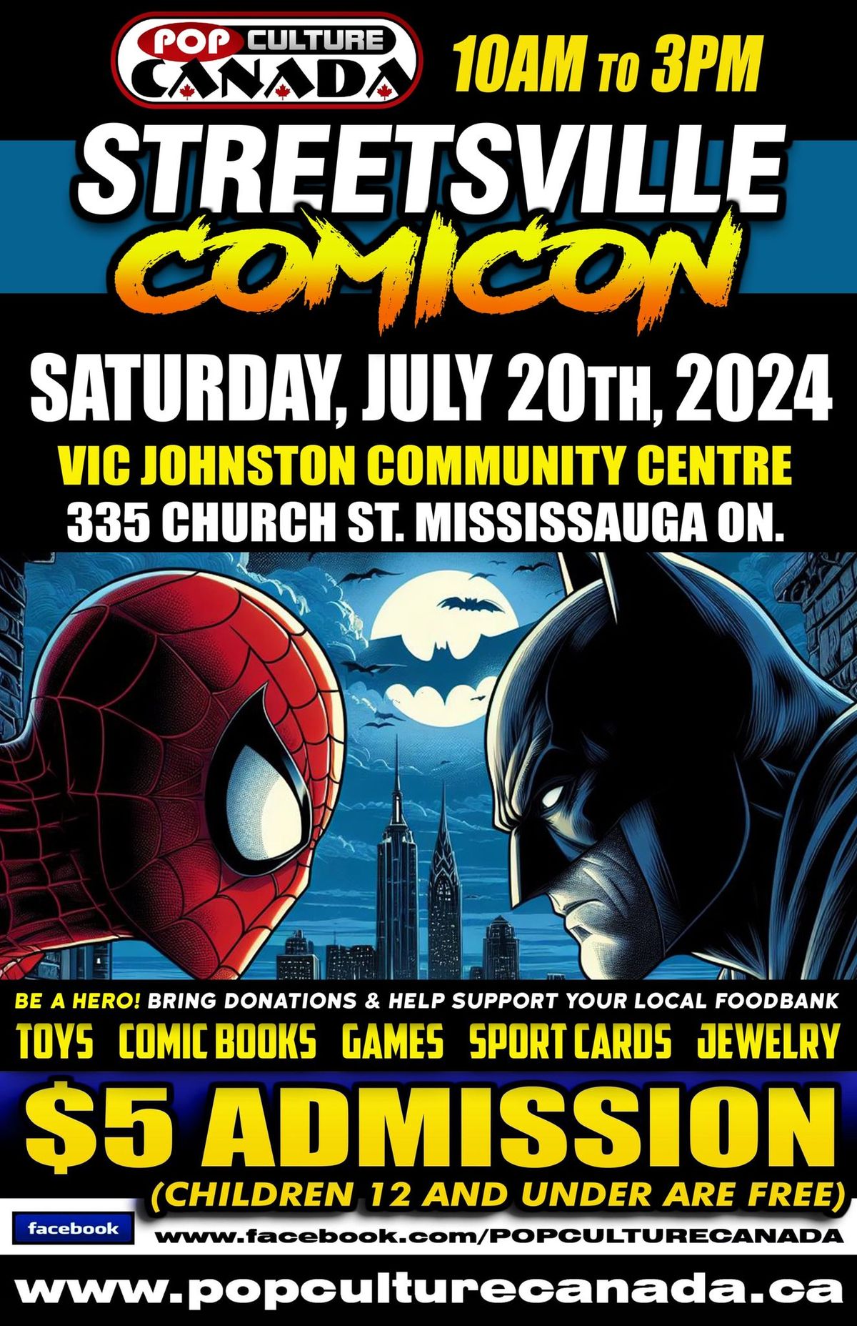 Streetsville Comicon : July 20th 2024