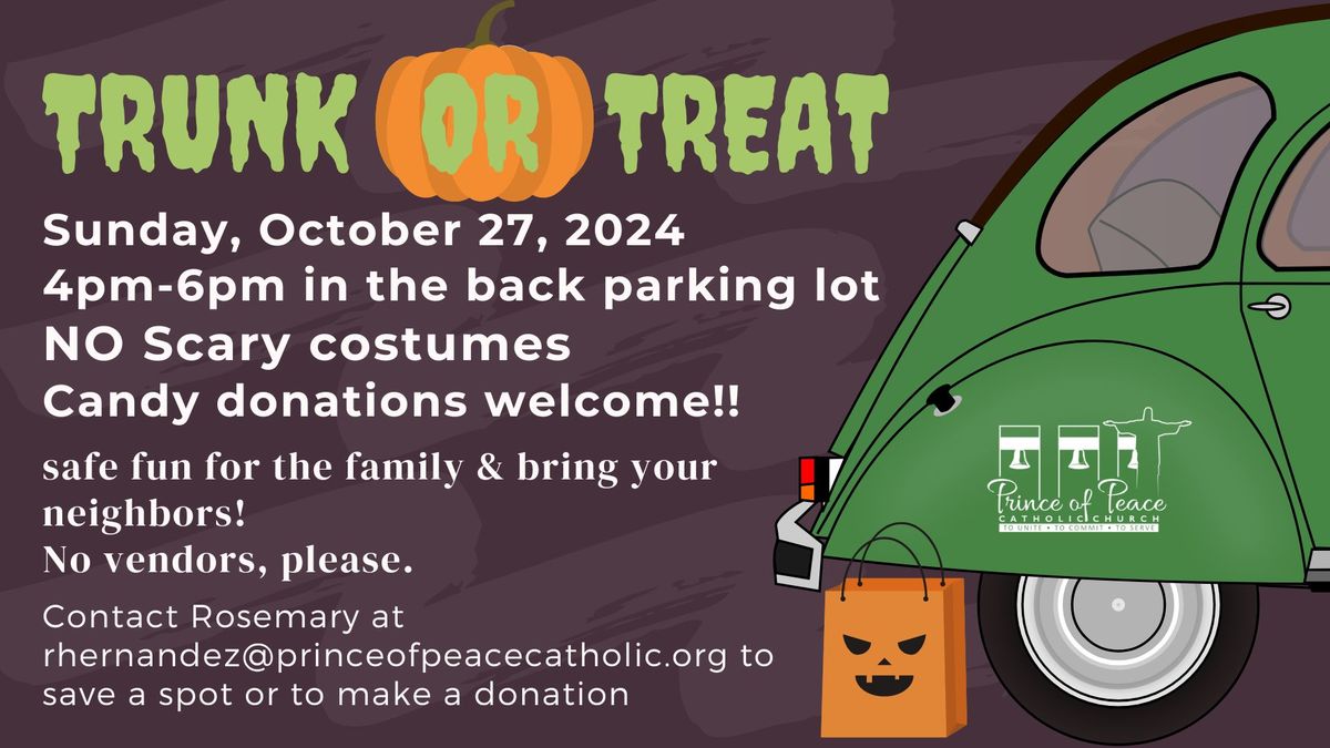 Trunk or Treat at Prince of Peace Catholic Church