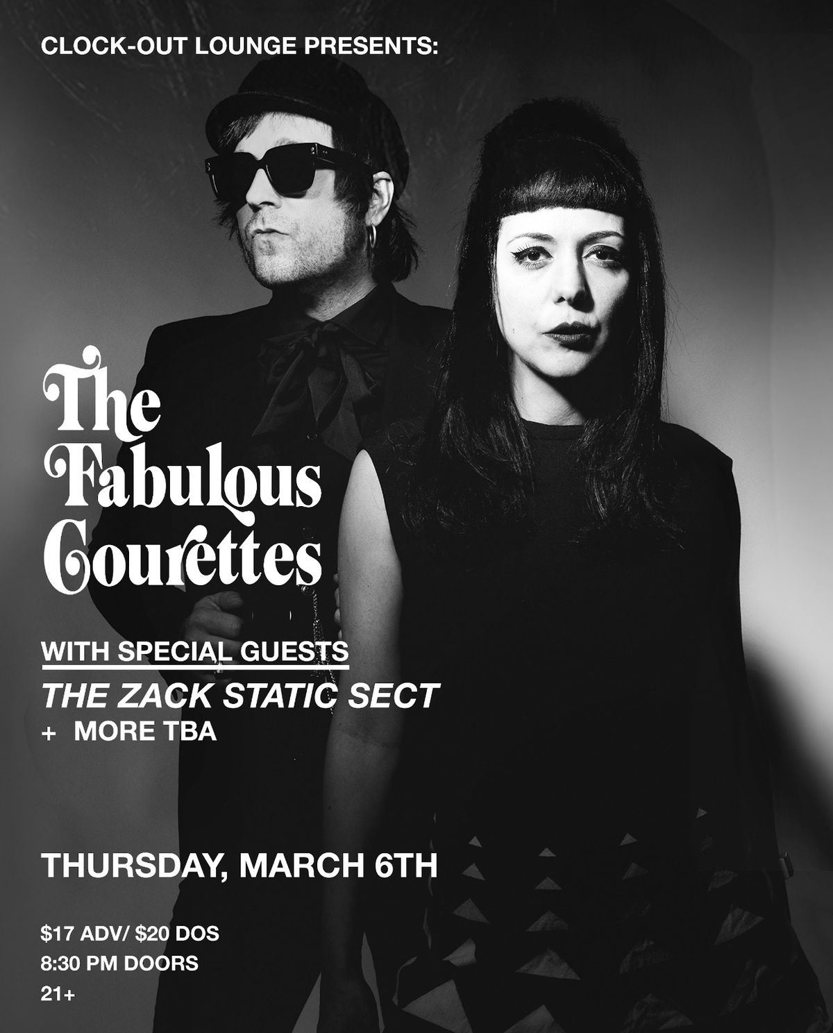 Clock-Out Lounge Presents: The Courettes w\/ The Zack Static Sect plus guest