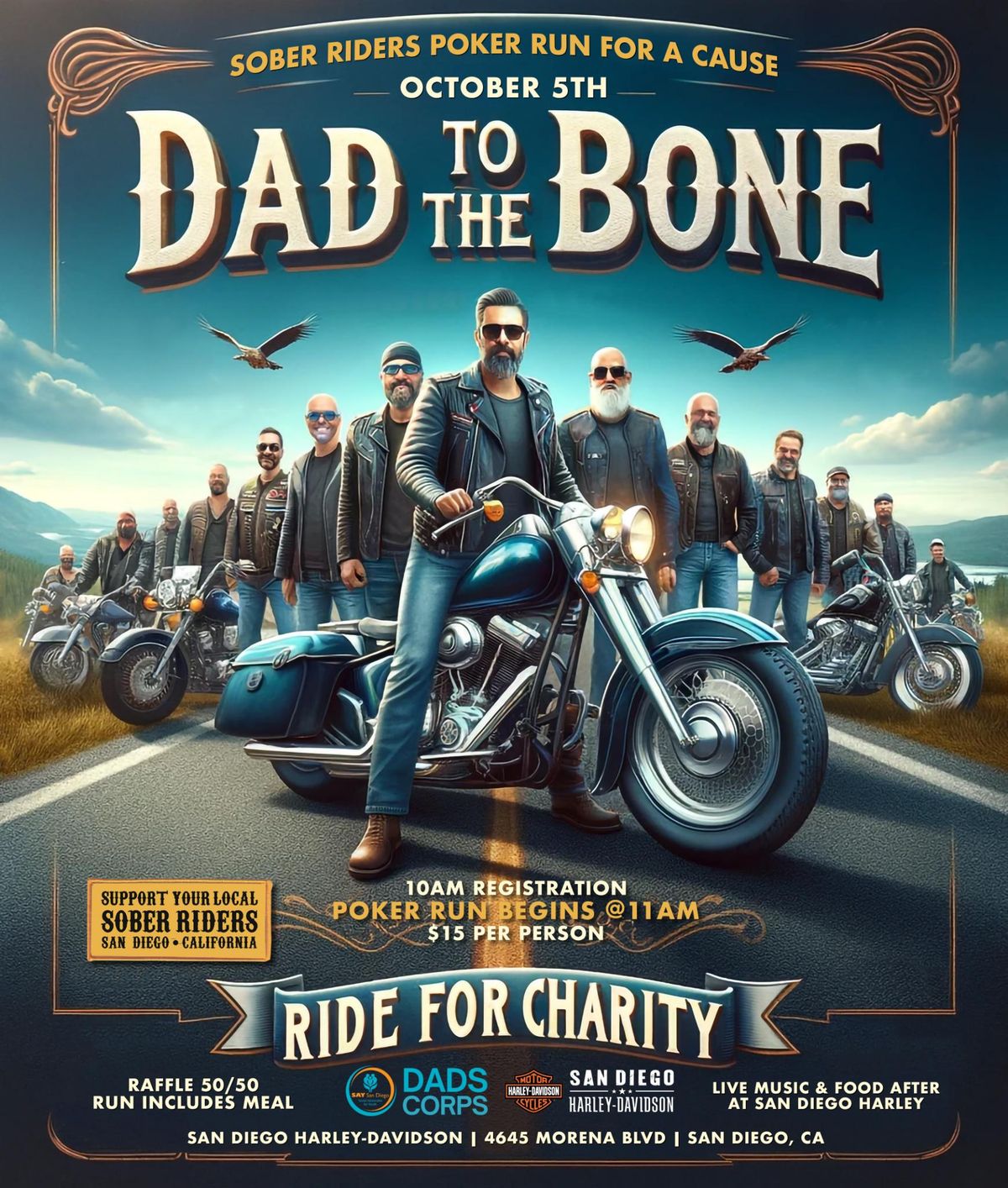  Sober Riders Dad to The Bone Ride for a cause 