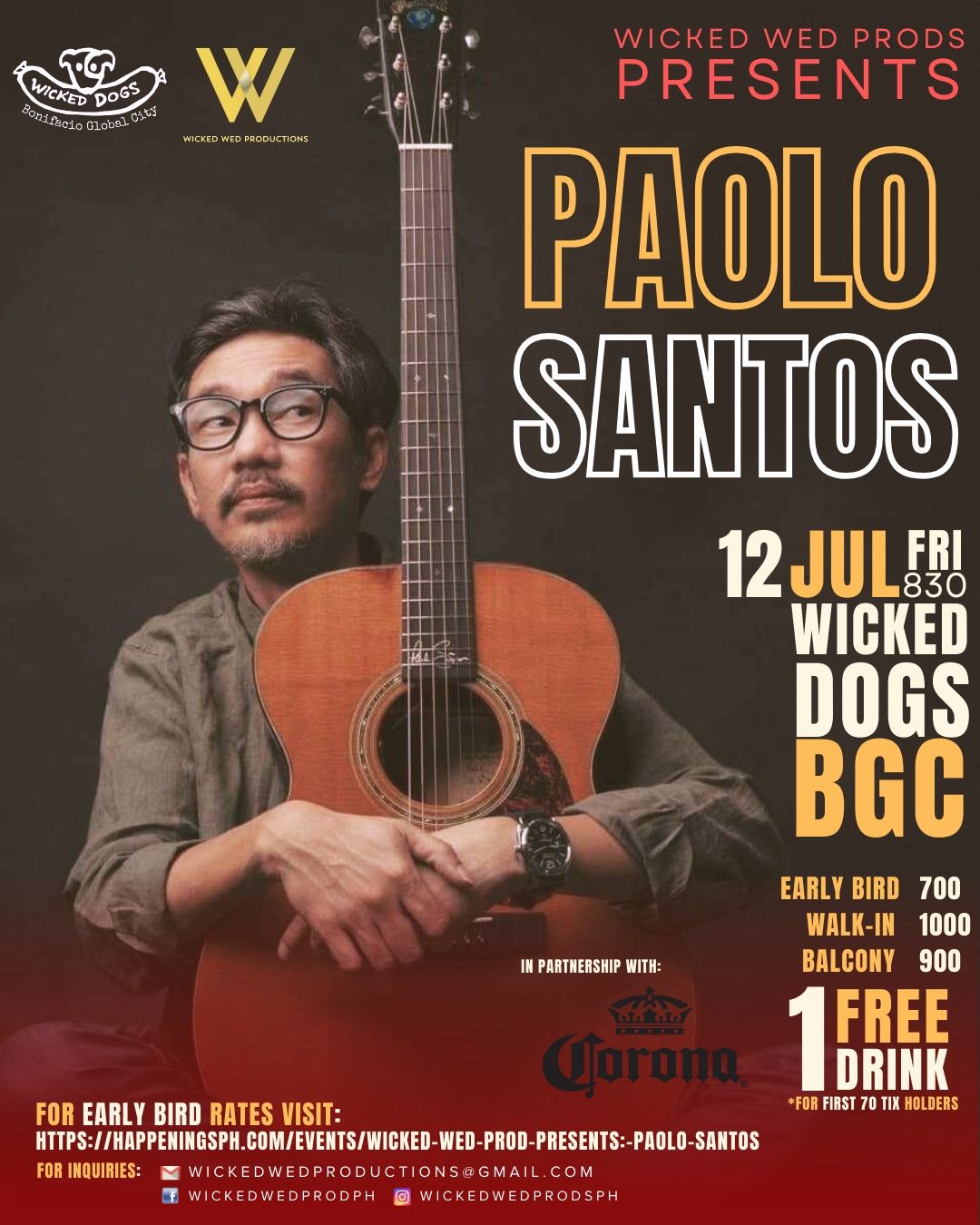 Wicked Wed Prod Presents: PAOLO SANTOS
