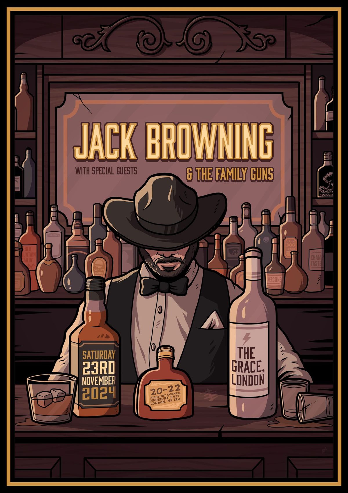 Jack Browning & The Family Guns At The Grace, London \u26a1\ufe0f