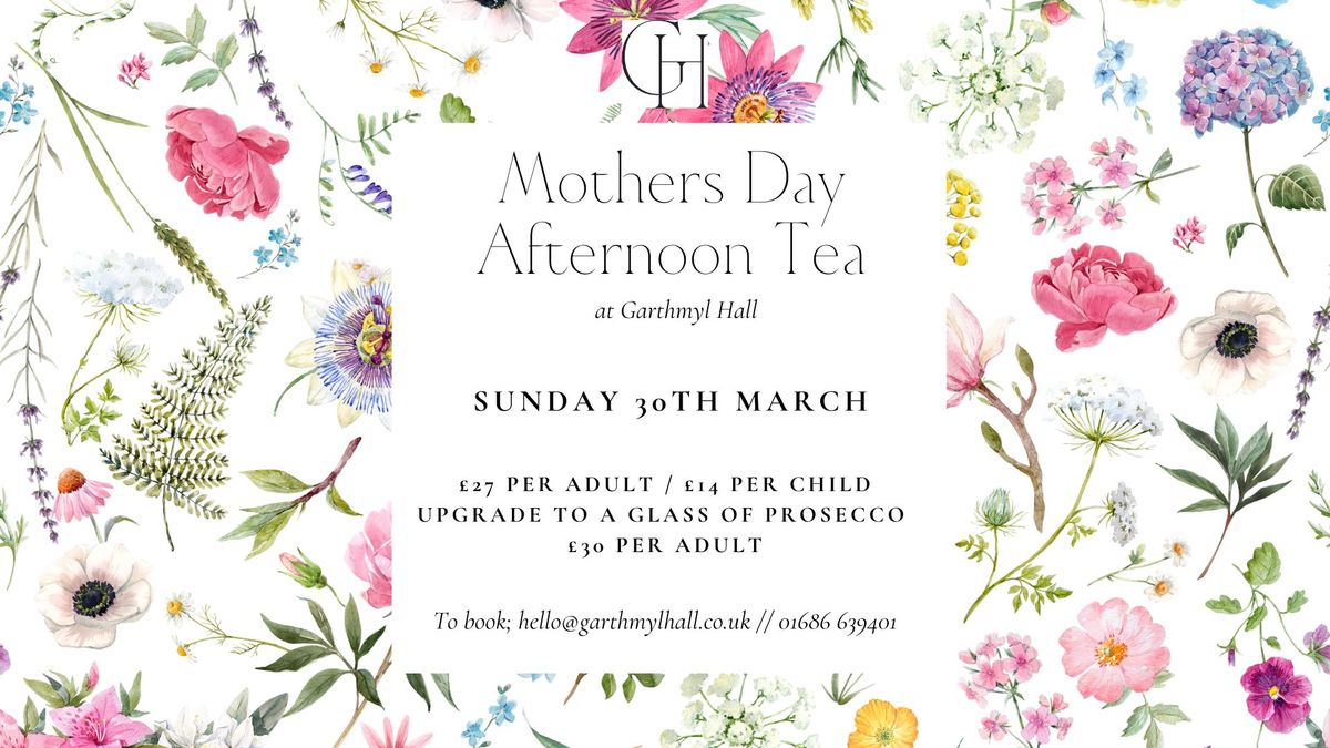 Mother's Day at Garthmyl Hall 2025 