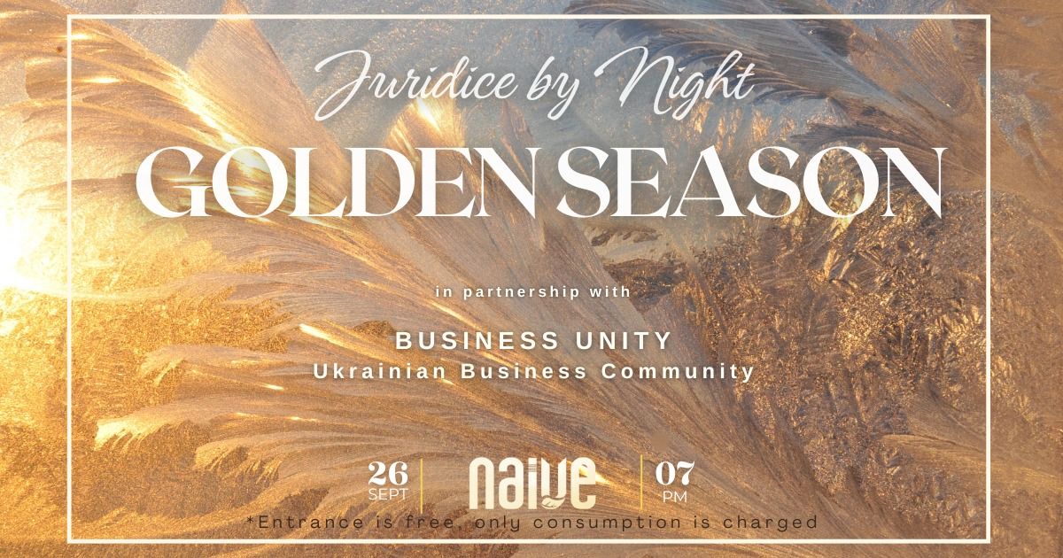 JURIDICE by Night. Golden Season edition \/ 26 septembrie 2024