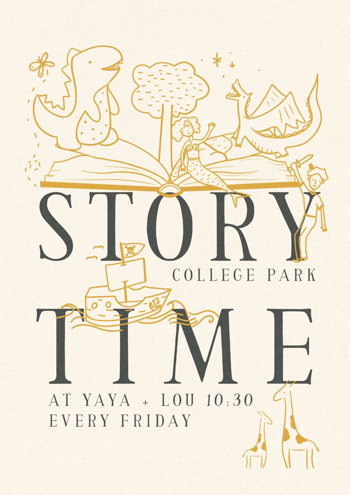 Story Time at Yaya + Lou College Park