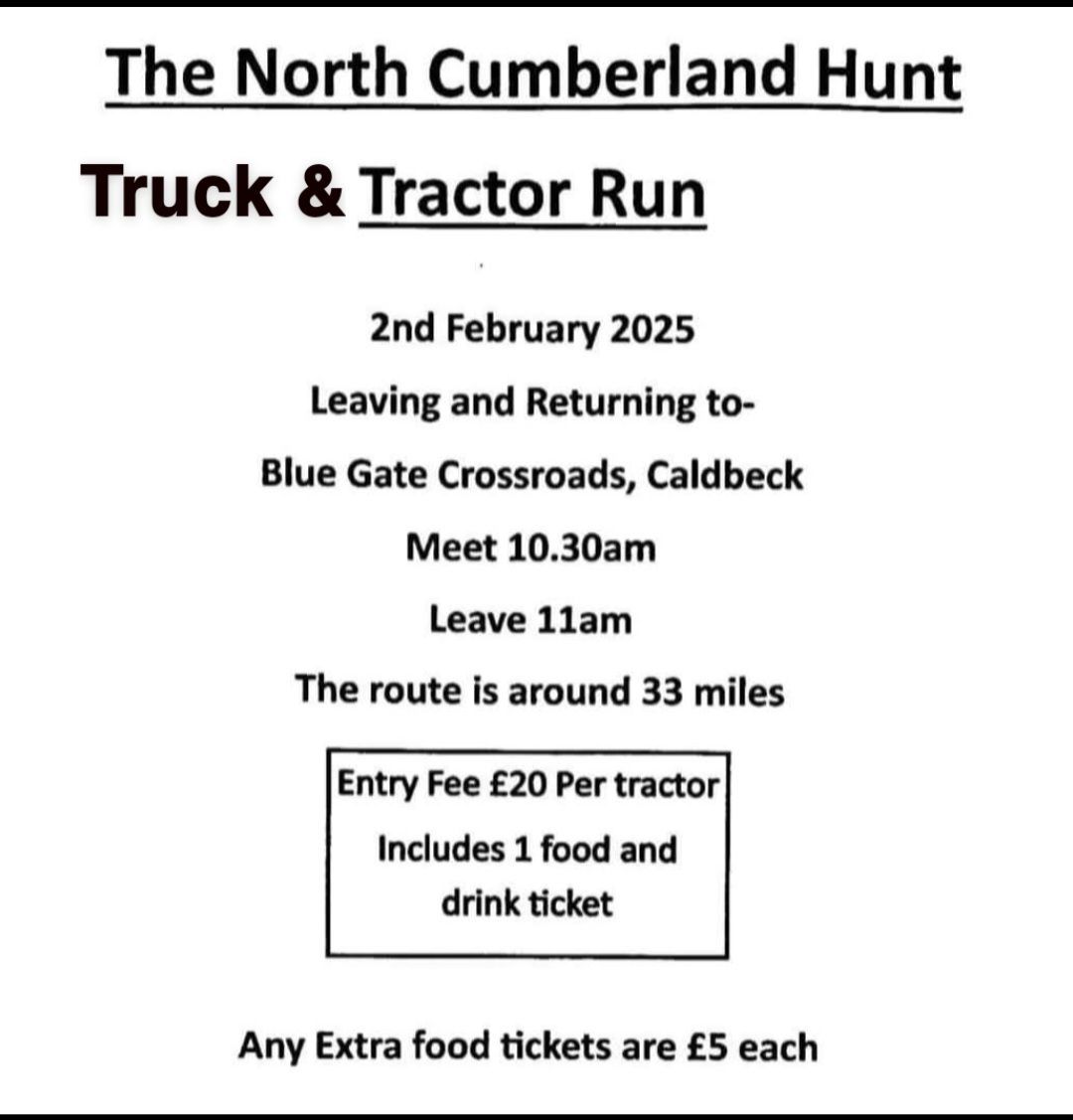 North Cumberland Hunt Tractor&Truck Run