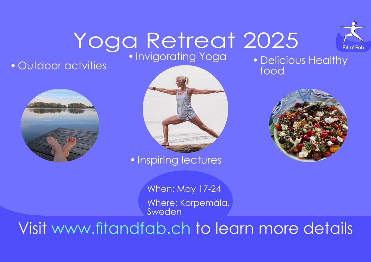 Yoga Retreat Sweden 17-24 May 2025