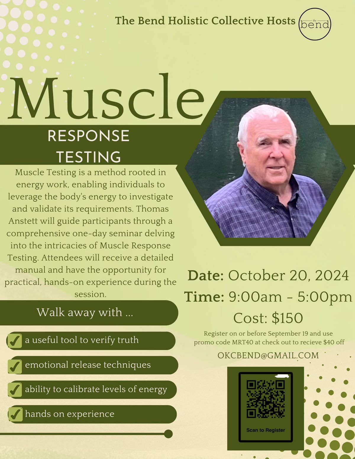 Muscle Response Testing Event