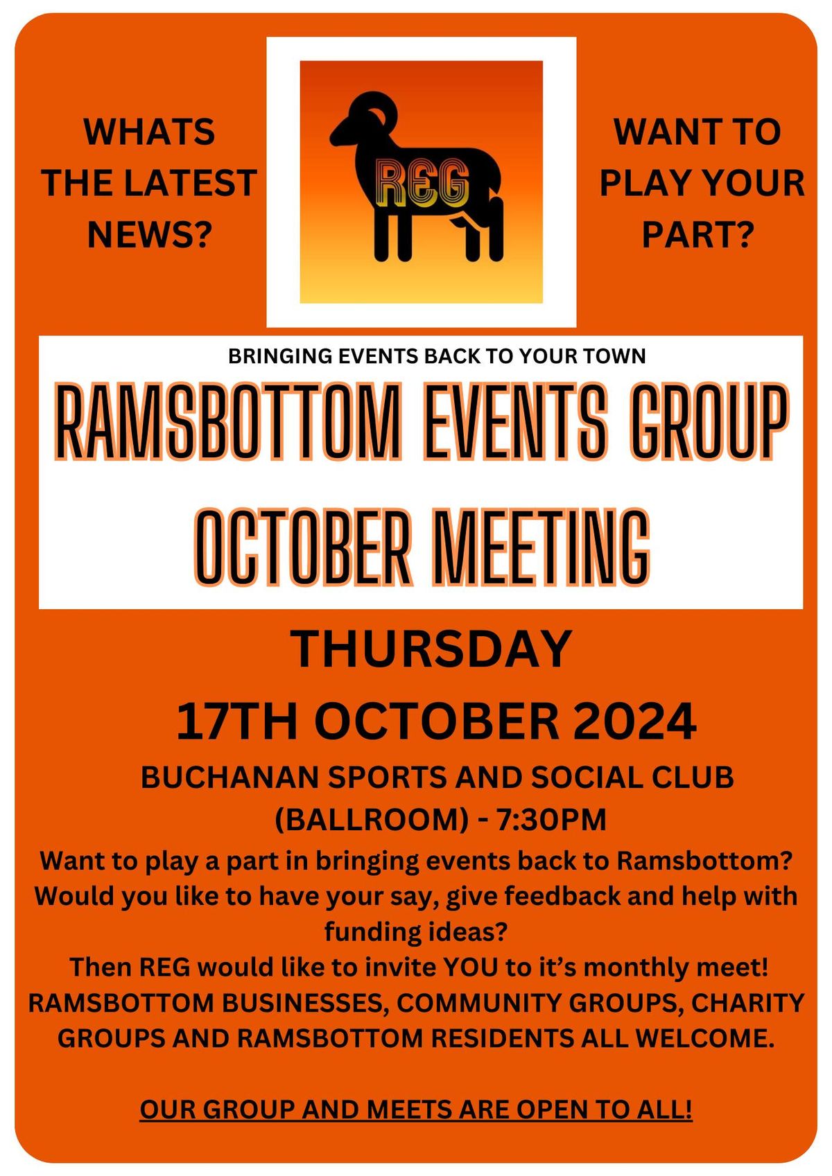 OCTOBERS REG MEETING