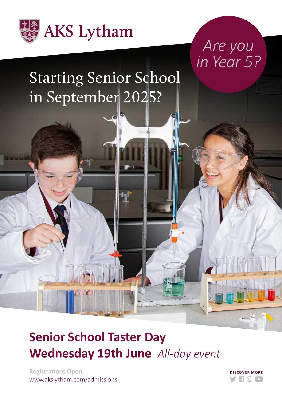 Senior School Taster Day - for Year 5 students