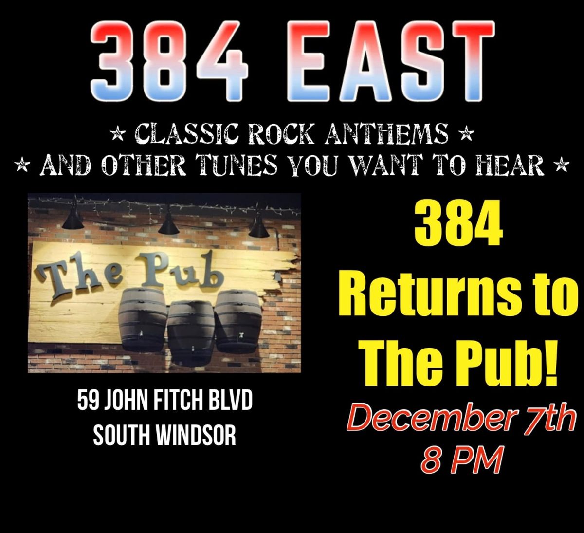 384 East Returns To The Pub!