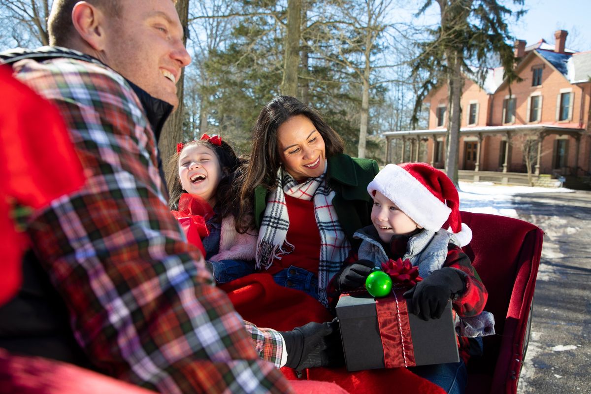 Horse-drawn sleigh and trolley rides