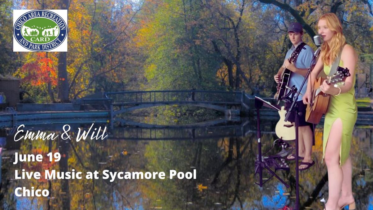 Music at Sycamore Pool in Lower Bidwell ft. Emma & Will
