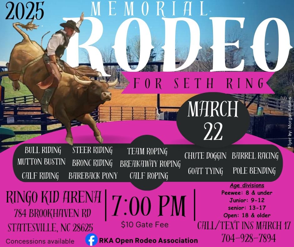 Memorial Rodeo for Seth Ring