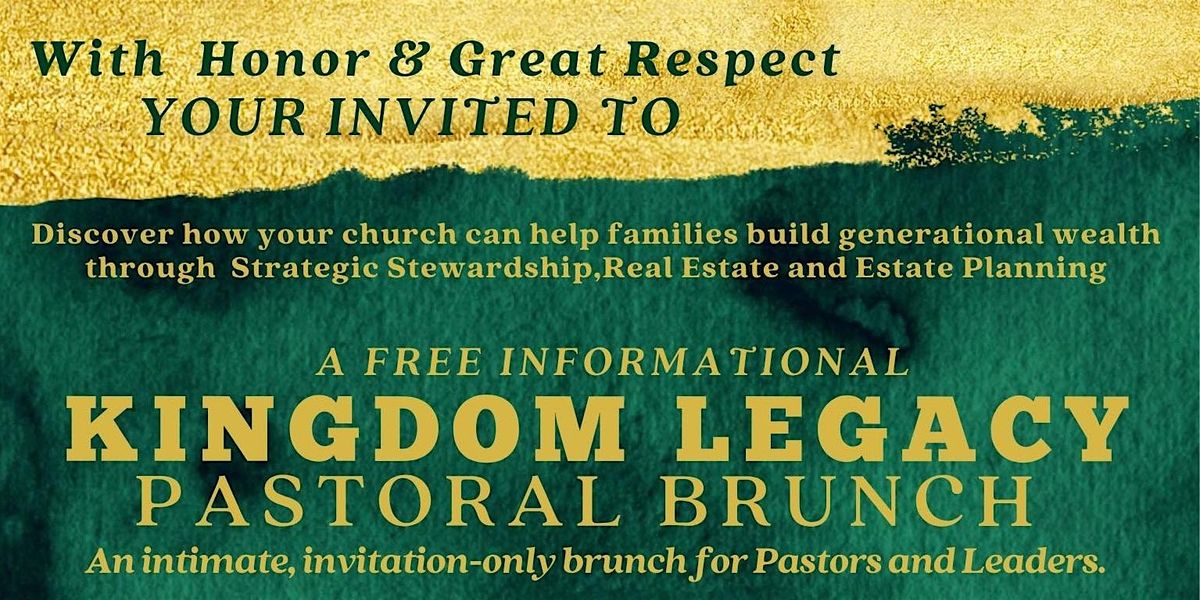 Kingdom Legacy Pastoral Brunch