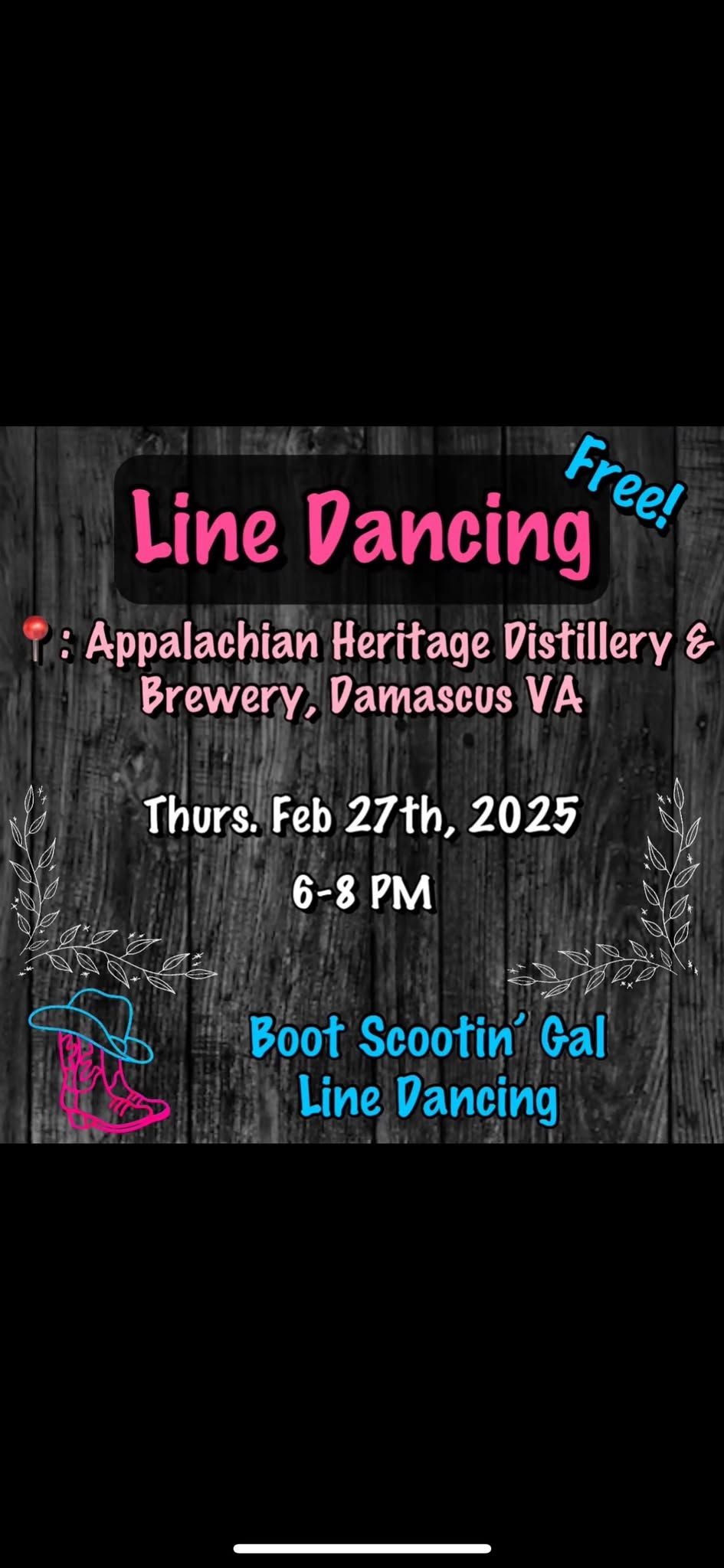 Line Dancing @ Appalachian Heritage - Feb 27th