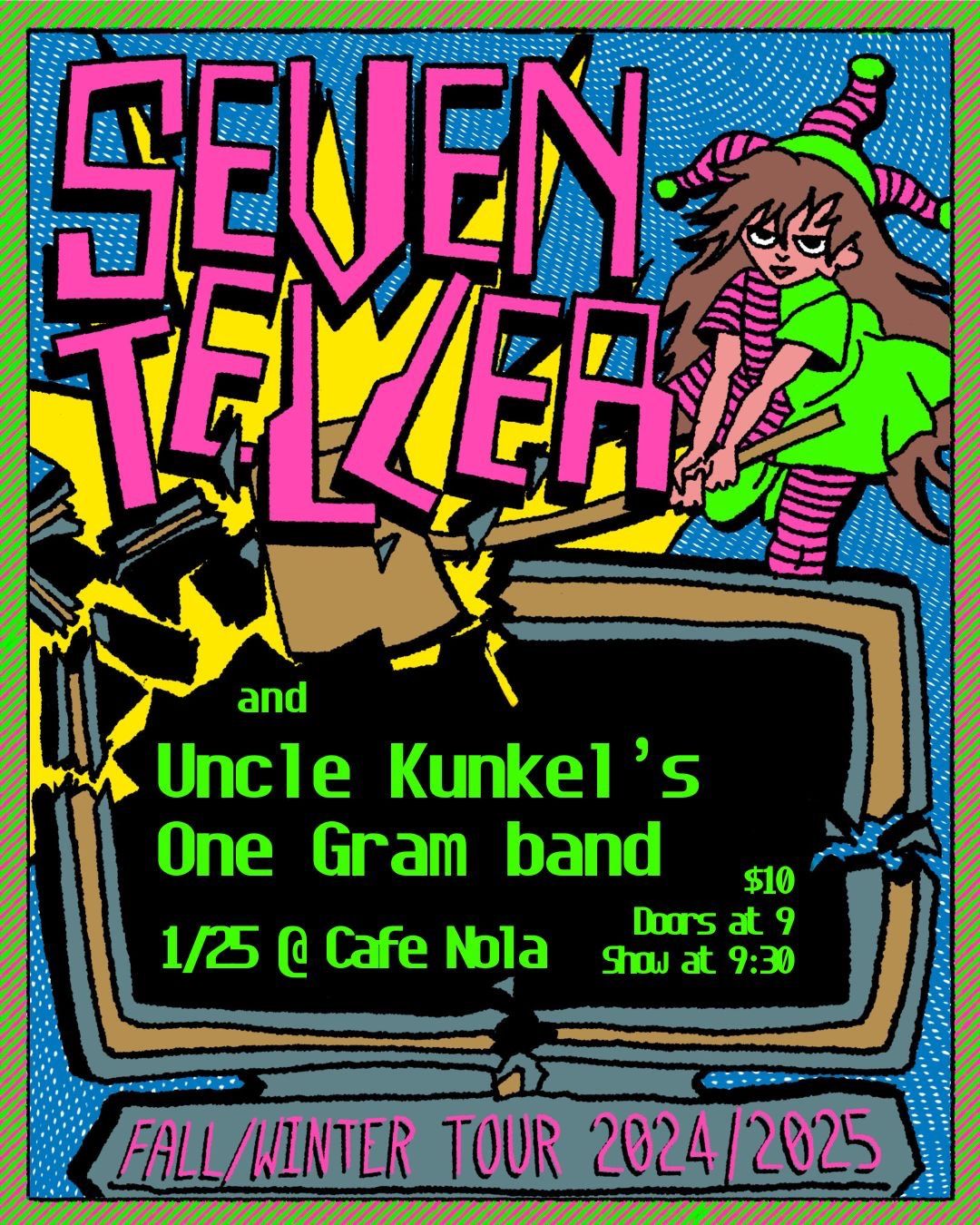 Seven Teller + Uncle Kunkel\u2019s One Gram Band @ Cafe Nola