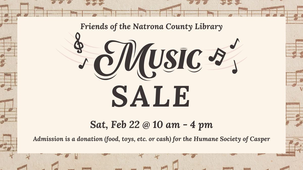 Friends of the Library Music Sale