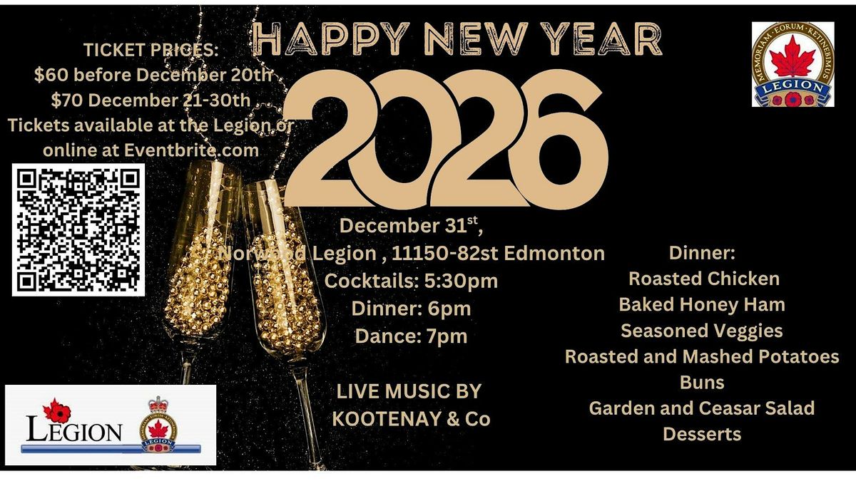 Norwood Legion New Year's Eve Dinner and Dance