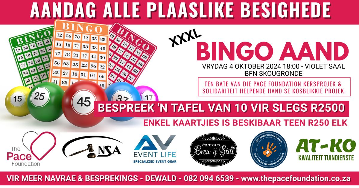 DIE PACE FOUNDATION XXXL BINGO AAND