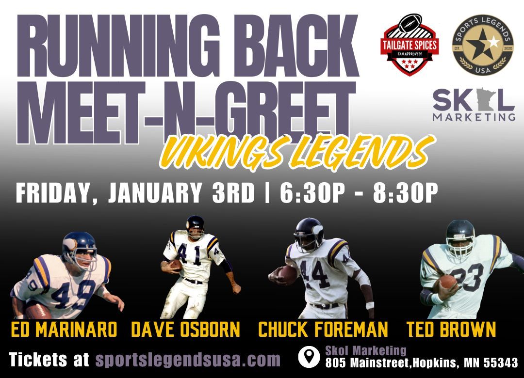 Vikings Legends Running Back Meet-N-Greet