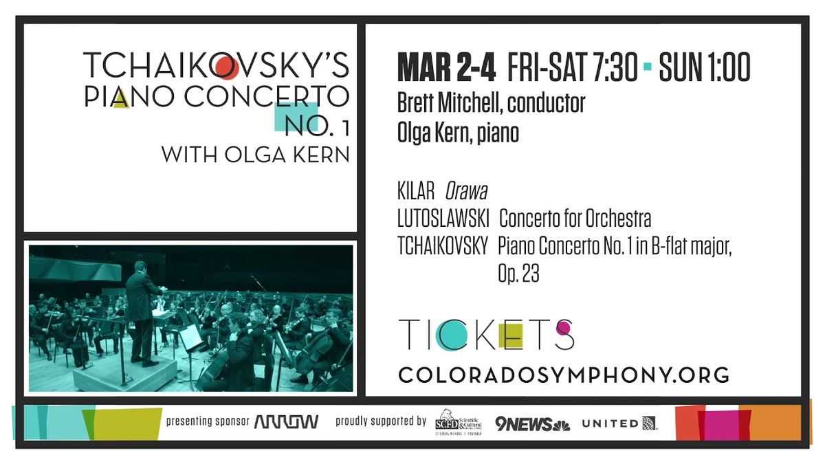 Colorado Symphony Orchestra - Tchaikovsky Piano Concerto No 1 at Boettcher Hall