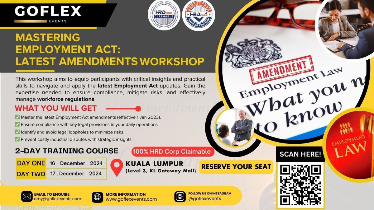 2-Day Workshop: Mastering Employment Act - Latest Amendments