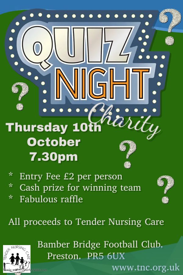 Quiz Night for Tender Nursing Care