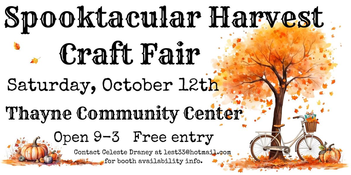 Spooktacular Harvest Craft Fair