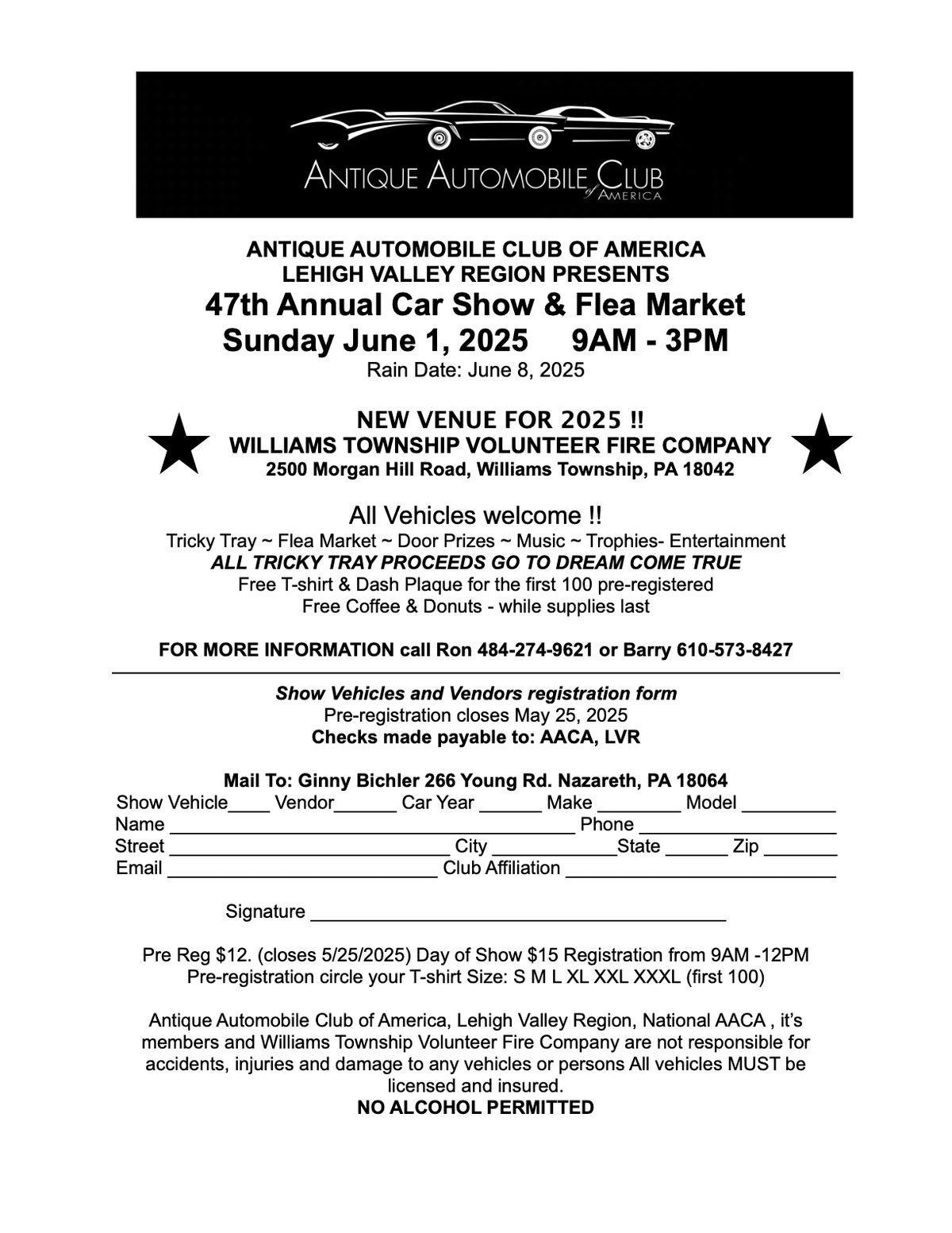 LVRAACA 47th Annual Car Show