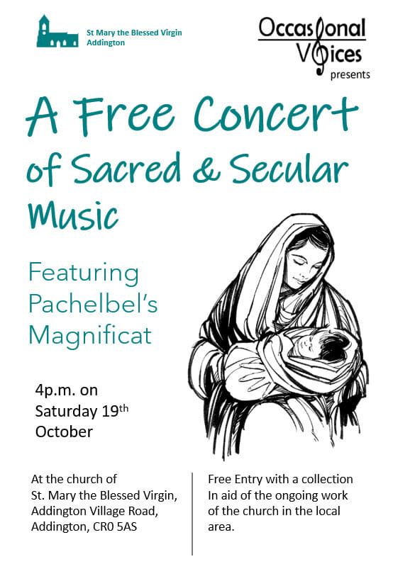 A Free Concert of Sacred & Secular Music