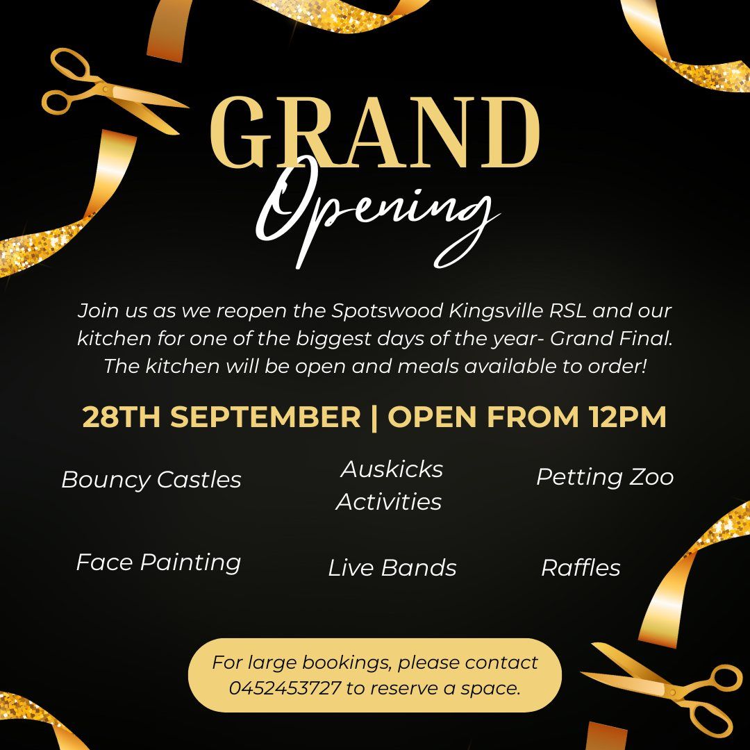 Grand Reopening and Grand Final Celebration