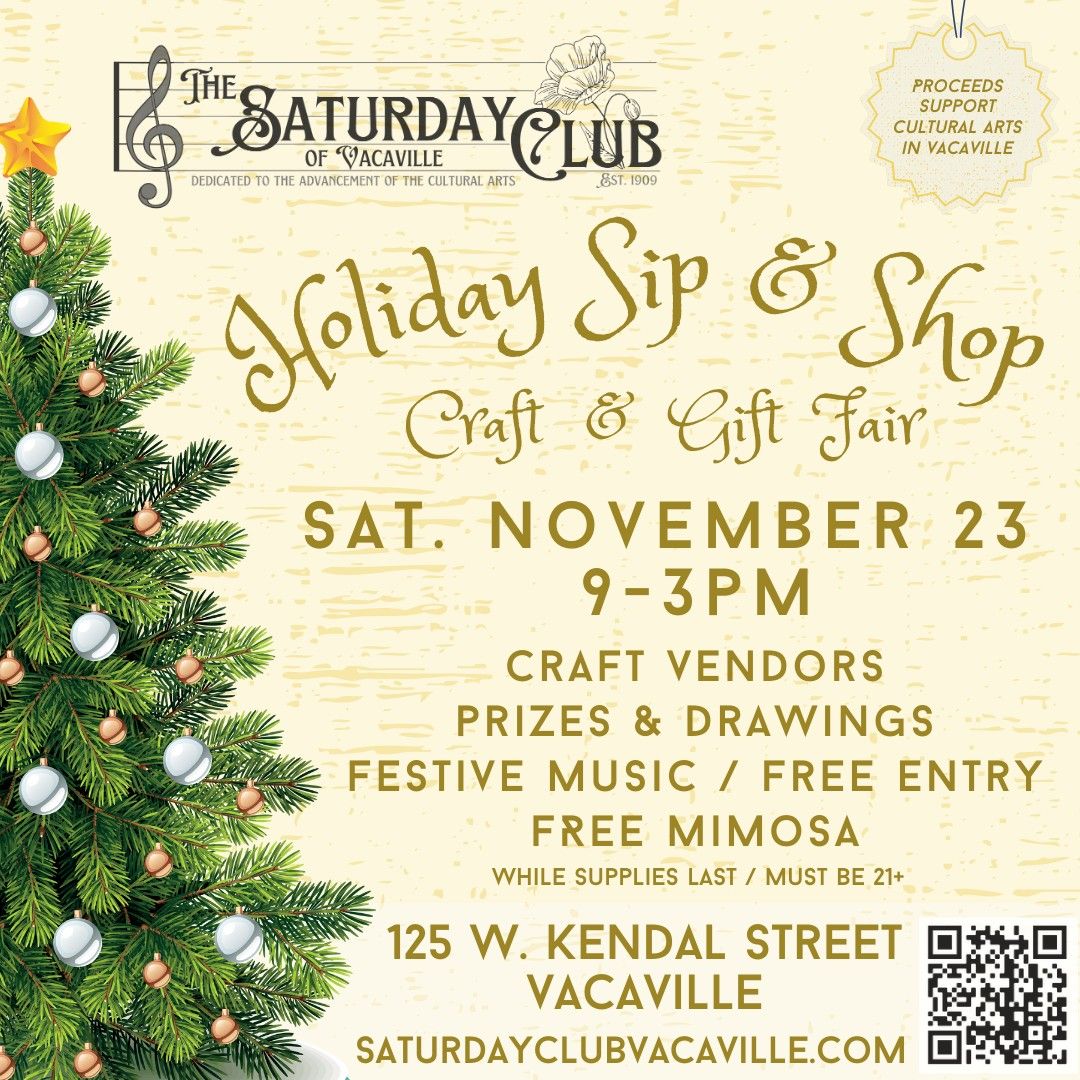 Holiday Sip & Shop at Saturday Club