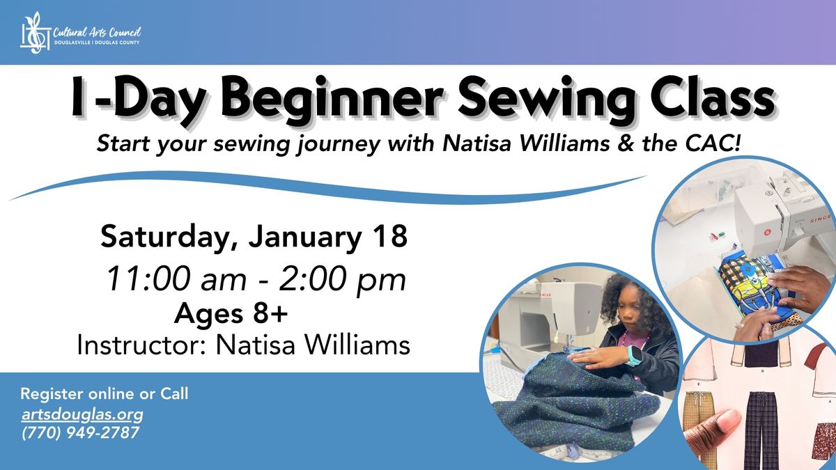 1-Day Beginner Sewing Class