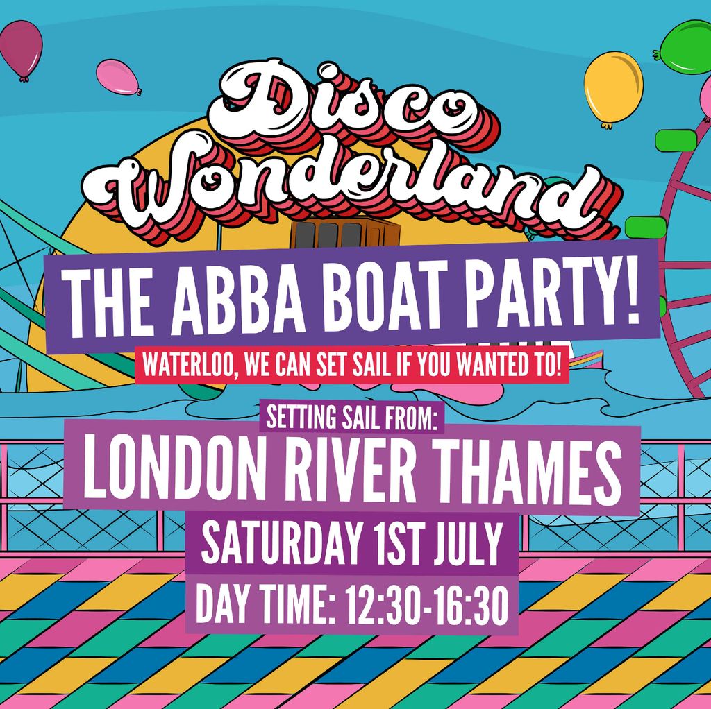 the ABBA boat party london - 1st July