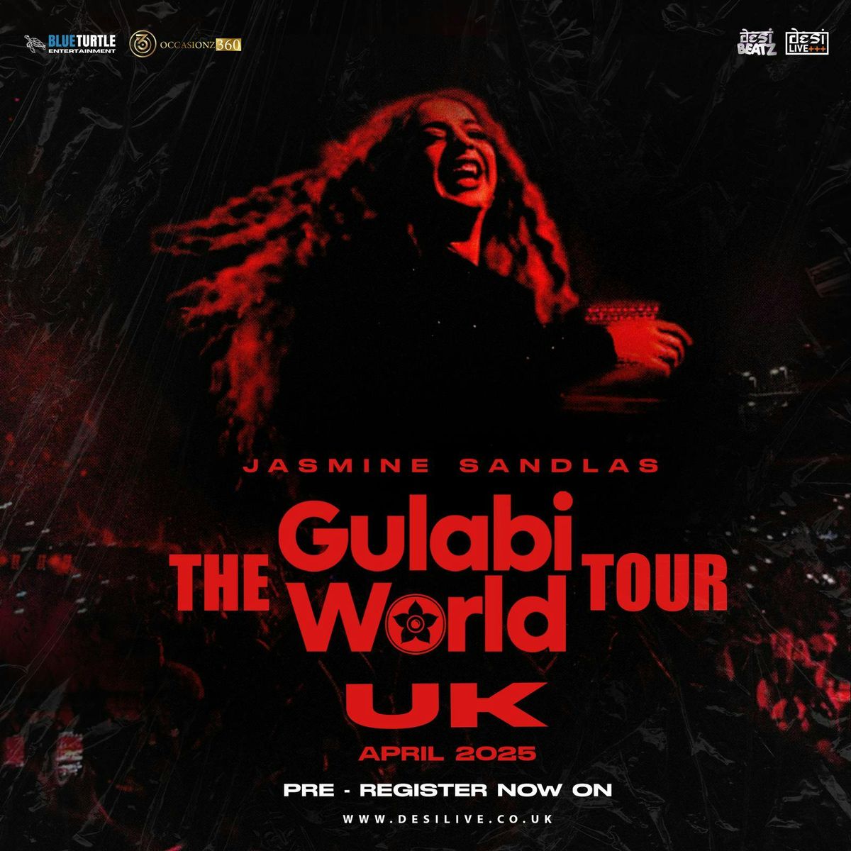 JASMINE SANDLAS LIVE | Gulabi World Tour | LONDON PRE-REGISTRATION