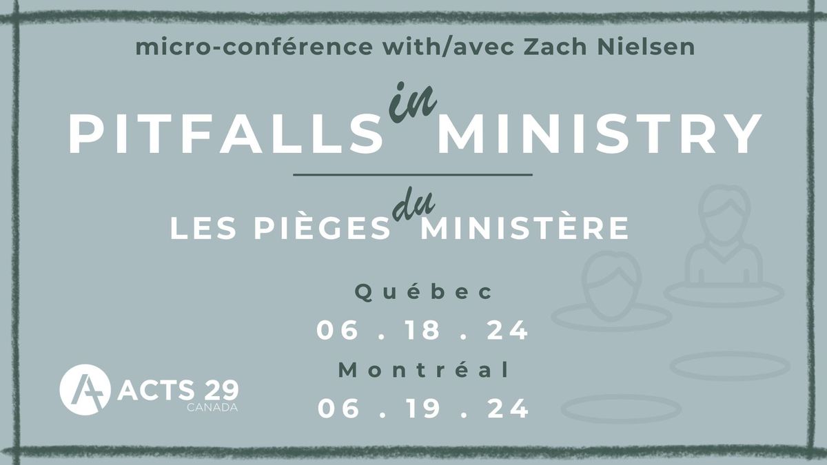 Pitfalls in Ministry Micro-Conference