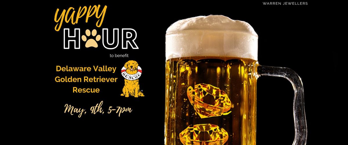 Yappy Hour to benefit Delaware Valley Golden Retriever Rescue