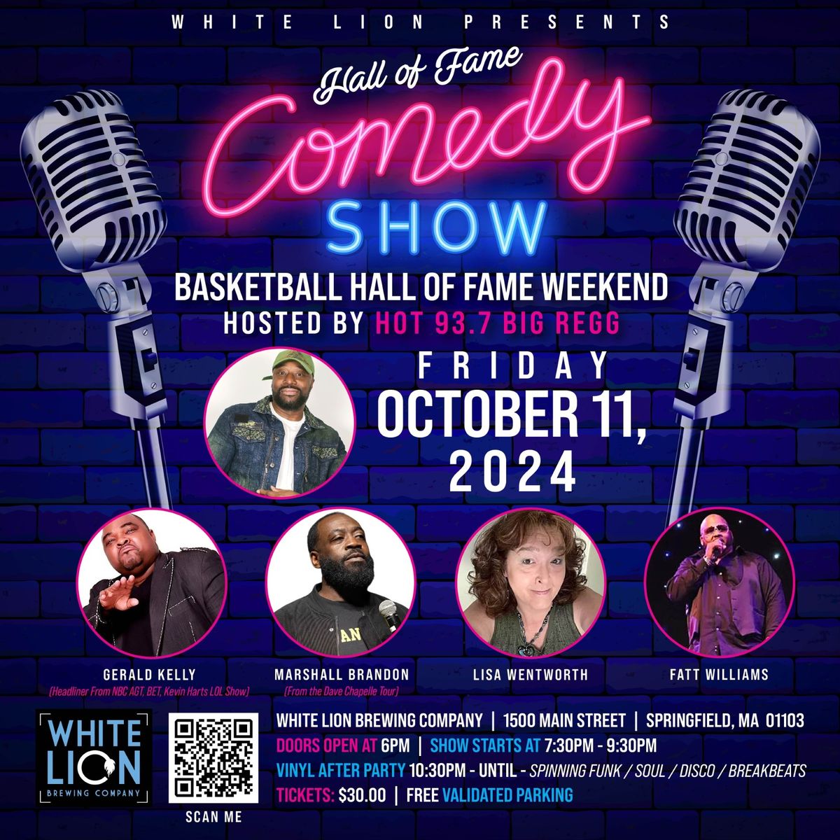 White Lion's Hall of Fame Weekend - Comedy & After Party!