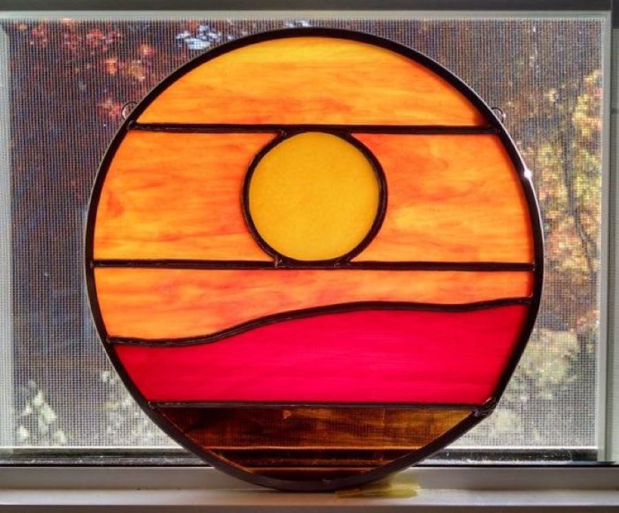 Sunset stained glass class in Southampton