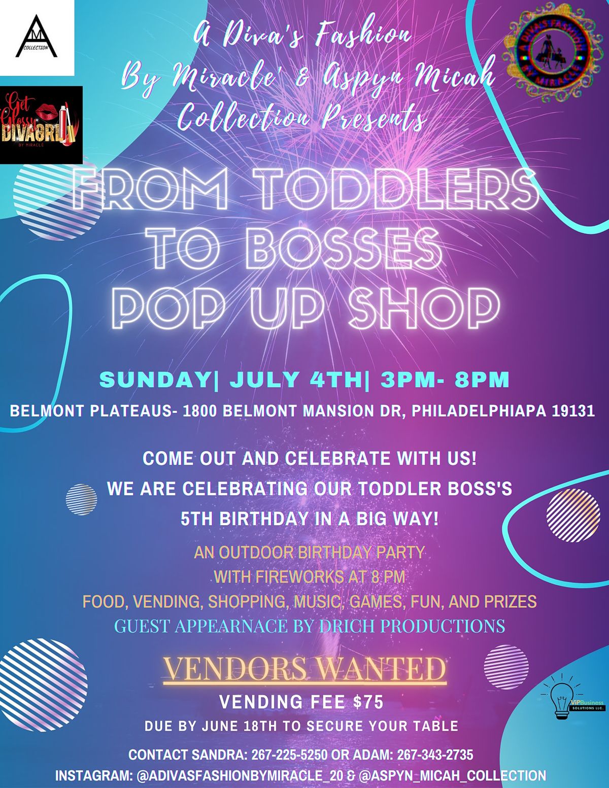 From Toddlers To Bosses Pop Up Shop