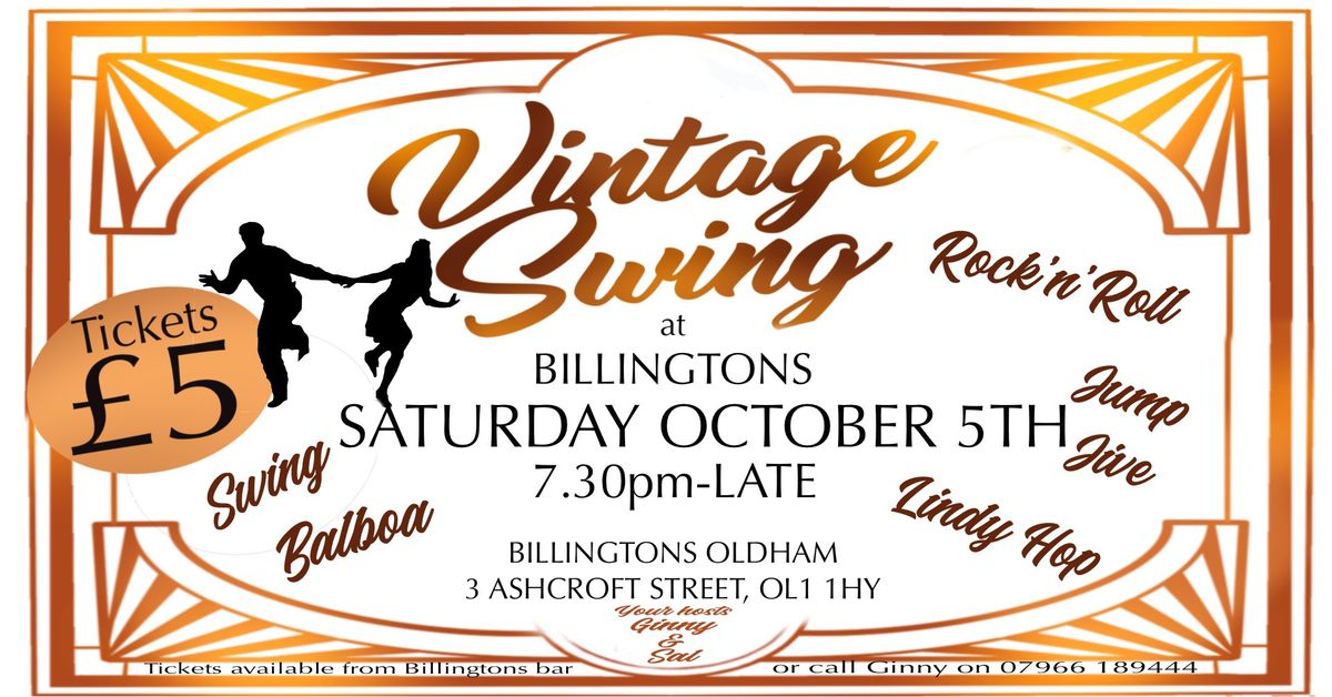 Vintage Swing at Billingtons 