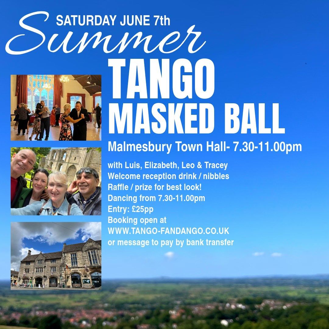 NEW DATE! Summer Masked Ball in Malmesbury!