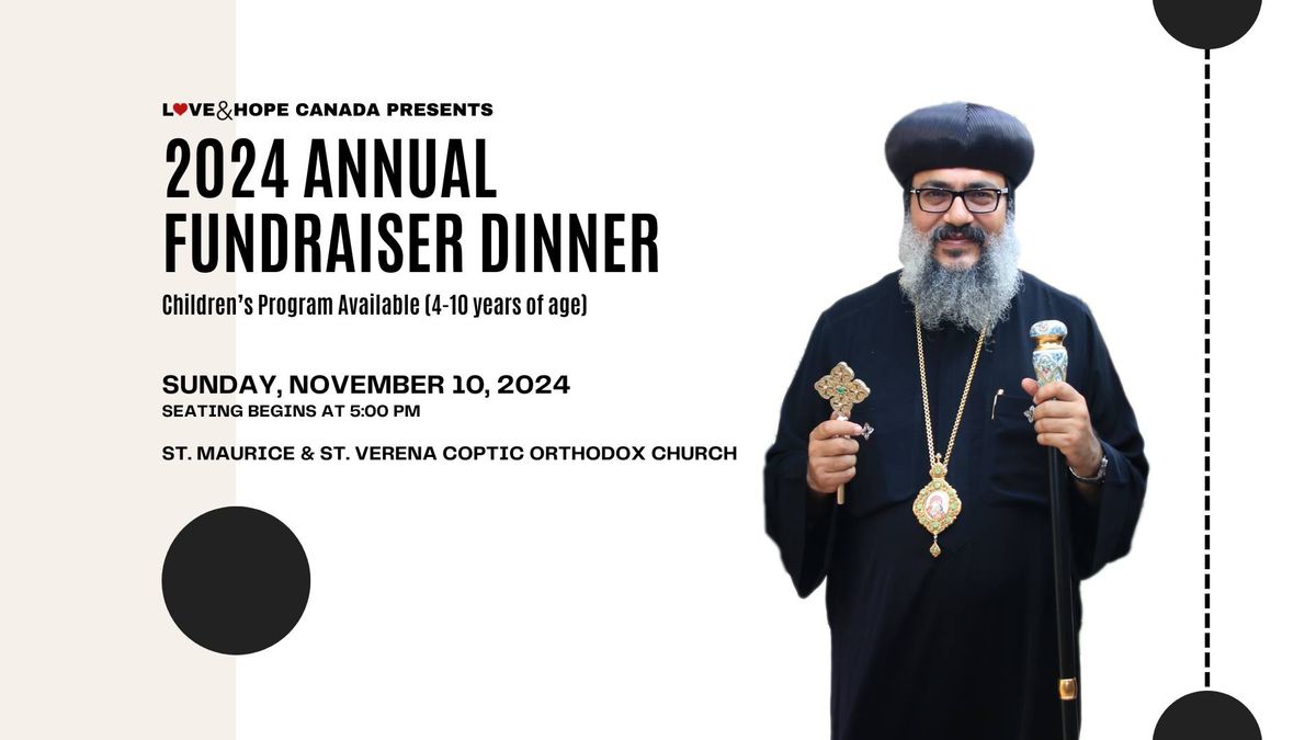 Love & Hope Canada 2024 Annual Fundraising Dinner