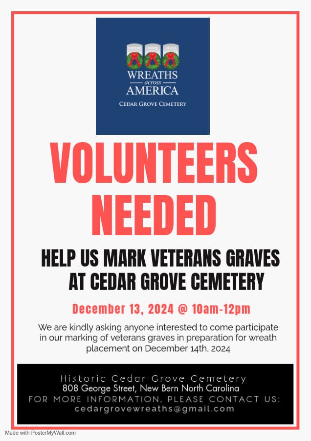 Volunteers needed for Wreaths Across America