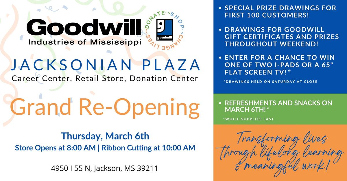 Jacksonian Plaza Grand Re-Opening Weekend