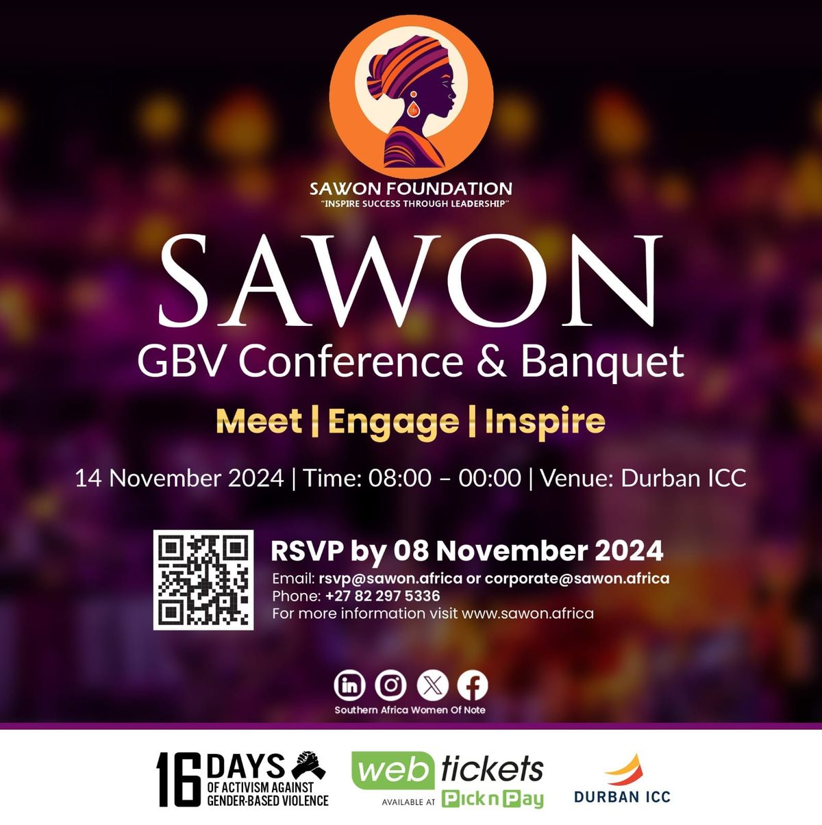 SAWON GBV Conference & Banquet Dinner 2024