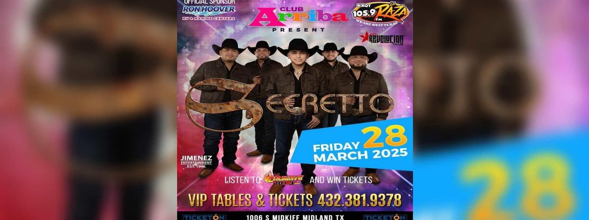 GRUPO SECRETTO EN MIDLAND, TX